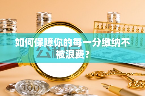 重庆如何保障你的每一分缴纳不被浪费？