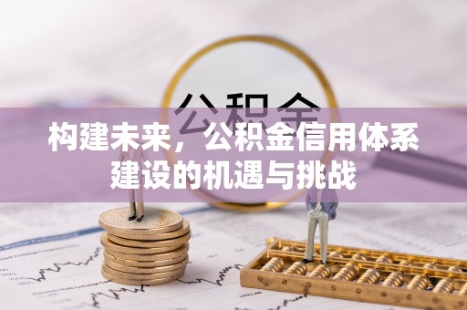 重庆构建未来，公积金信用体系建设的机遇与挑战