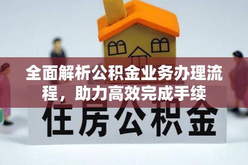 重庆全面解析公积金业务办理流程，助力高效完成手续