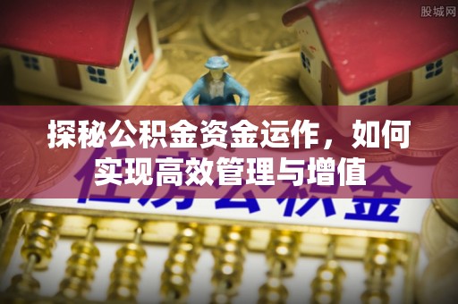 重庆探秘公积金资金运作，如何实现高效管理与增值